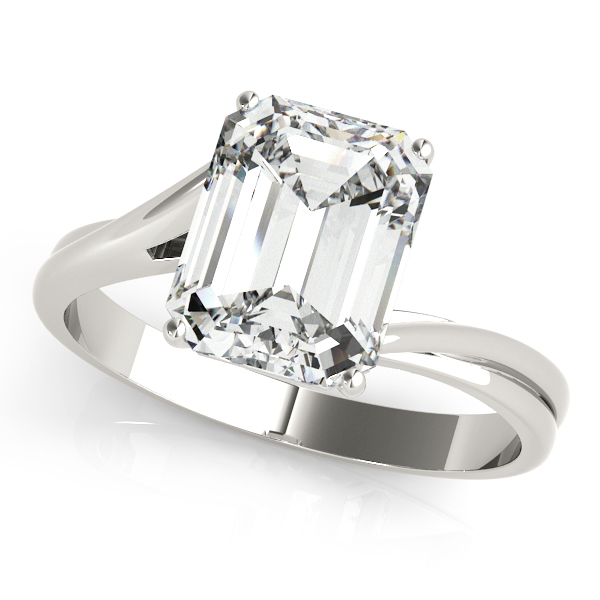 Bypass Solitaire Engagement Rings