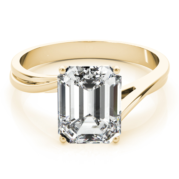 The Aubrey Solitaire Engagement Ring, set view