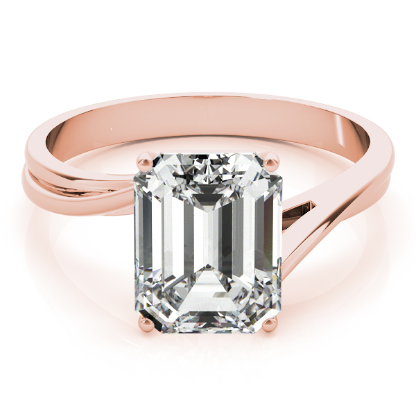 The Aubrey Solitaire Engagement Ring, set view