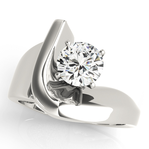 Bypass Solitaire Engagement Ring