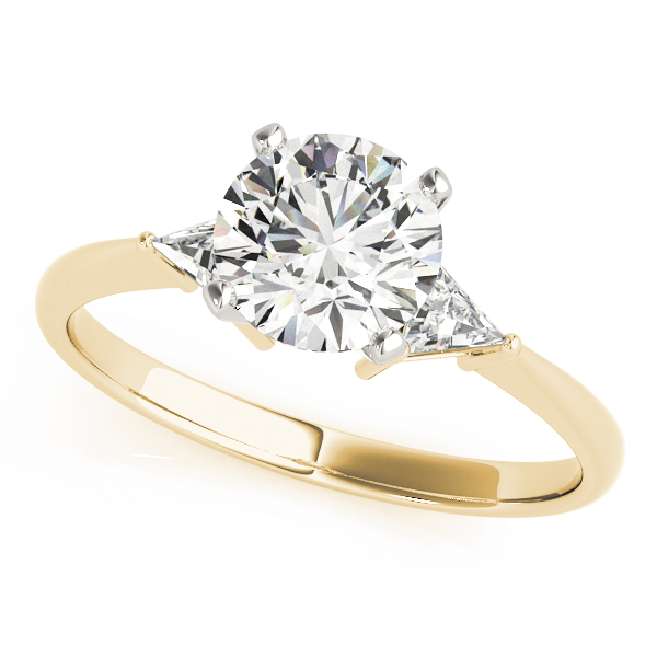 3-Stone Trillion Engagement Ring