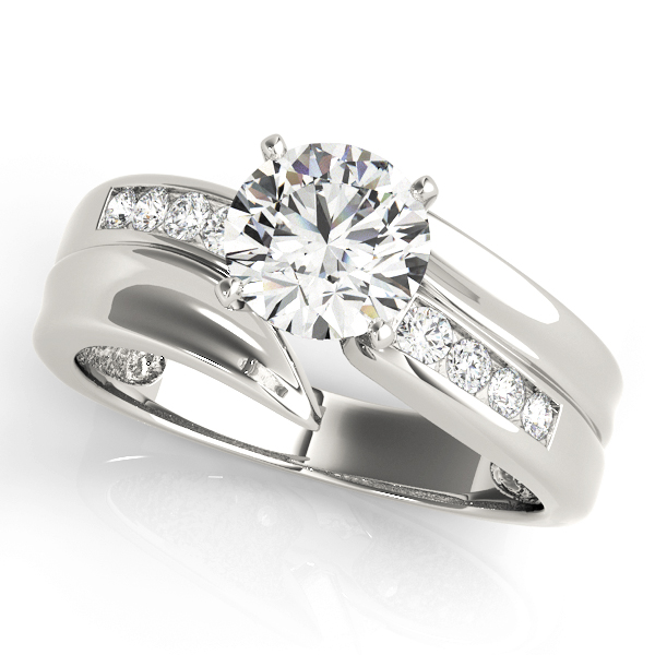 Channel Set Bypass Engagement Ring