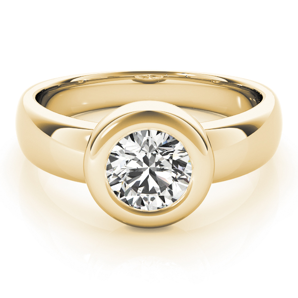 The Sloane Solitaire Engagement Ring, set view