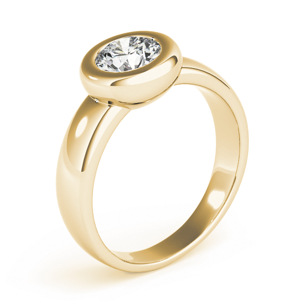 The Sloane Solitaire Engagement Ring, upright view