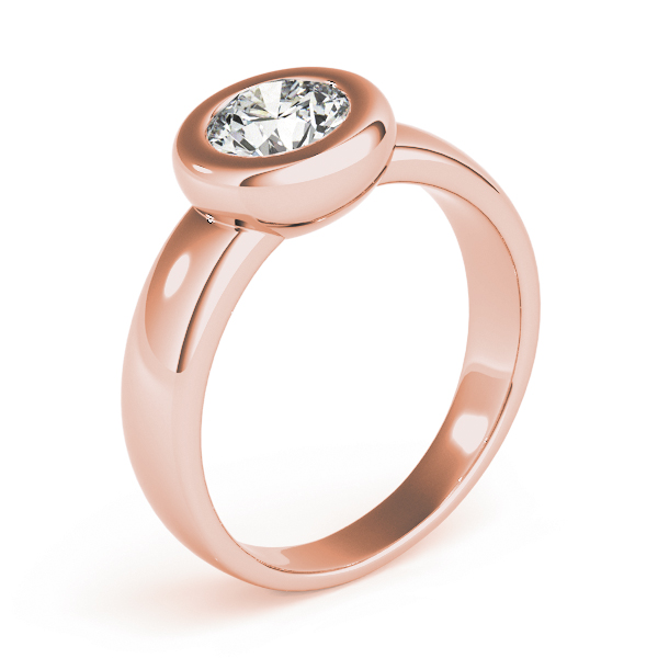 The Sloane Solitaire Engagement Ring, upright view