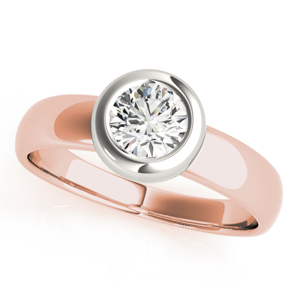 Solitaire Bezel Set Engagement Rings