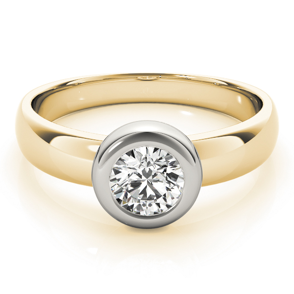 The Nora Solitaire Engagement Ring, set view