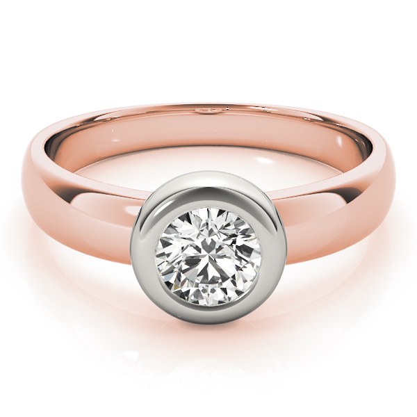 The Nora Solitaire Engagement Ring, set view