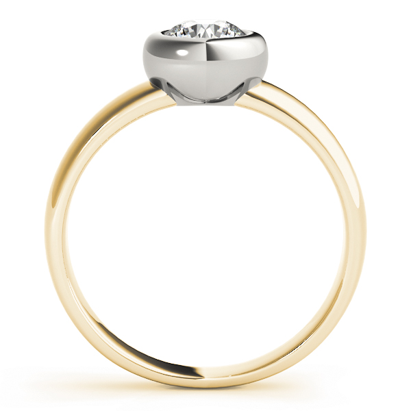 The Nora Solitaire Engagement Ring, side view