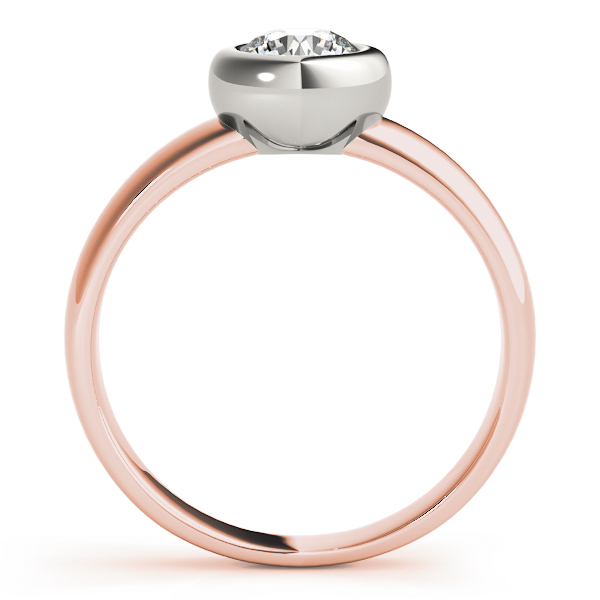 The Nora Solitaire Engagement Ring, side view