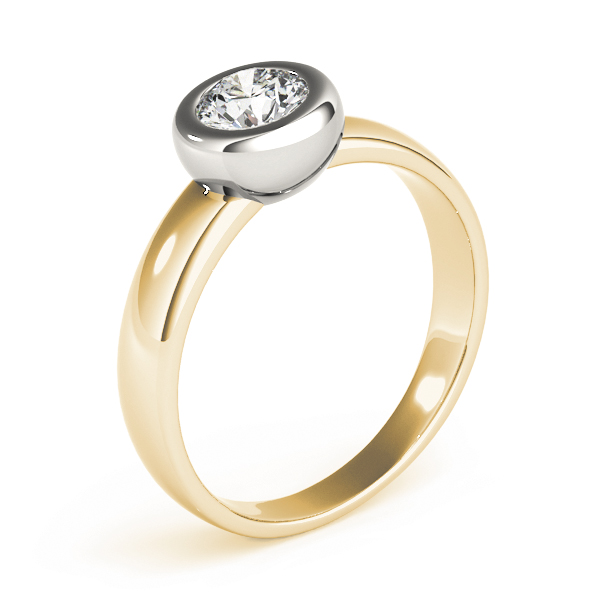 The Nora Solitaire Engagement Ring, upright view