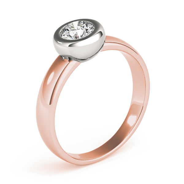 The Nora Solitaire Engagement Ring, upright view
