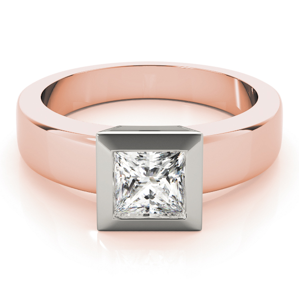 The Sadie Solitaire Engagement Ring, set view
