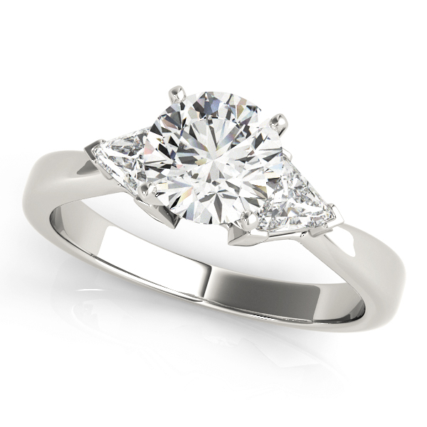 3-Stone Trillion Shape Engagement Ring