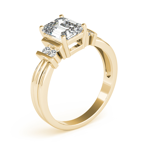 The Grace Solitaire Engagement Ring, angled view