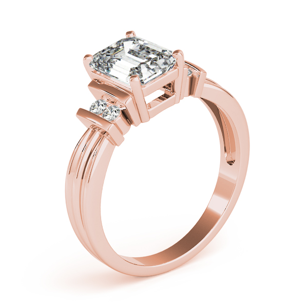 The Grace Solitaire Engagement Ring, angled view