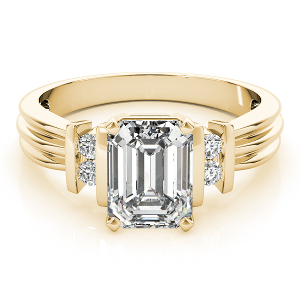 The Grace Solitaire Engagement Ring, set view