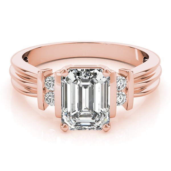 The Grace Solitaire Engagement Ring, set view