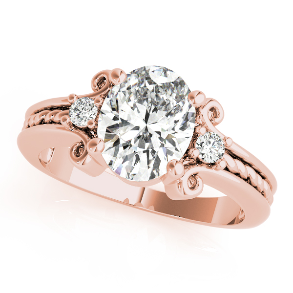 Solitaire Plus Braided Shank Engagement Ring