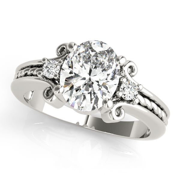 Solitaire Plus Braided Shank Engagement Ring