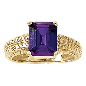 Emerald Engraving Color Ring