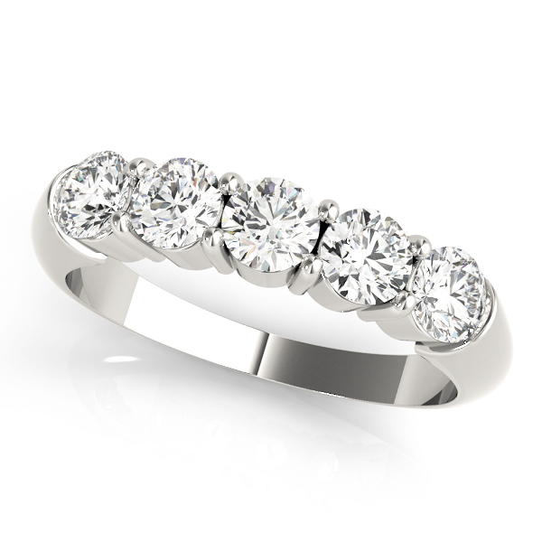 Prong Set Wedding Band