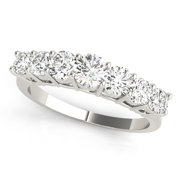 7-Stone Prong Set Wedding Band