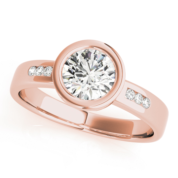 The Alessandra Channel-Set Engagement Ring, front view