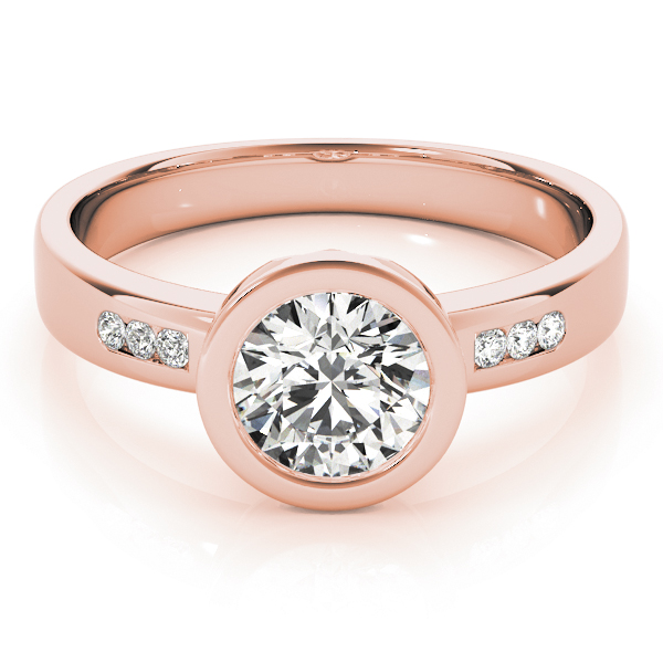 The Alessandra Channel-Set Engagement Ring, set view