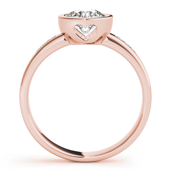 The Alessandra Channel-Set Engagement Ring, side view