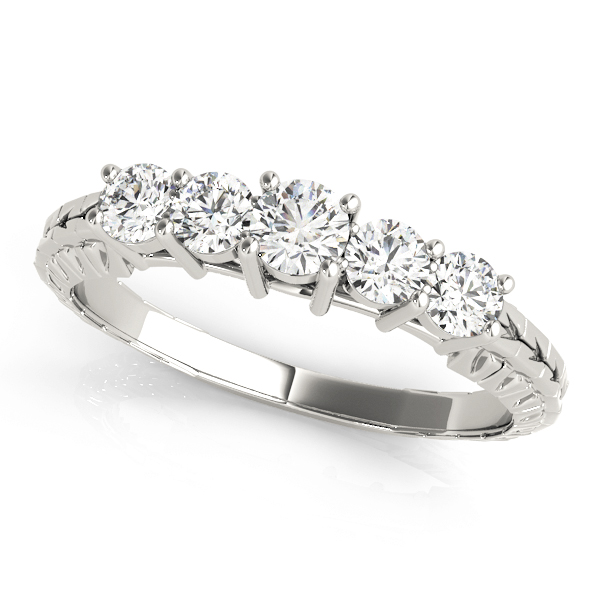Prong Set Filigree Wedding Bands