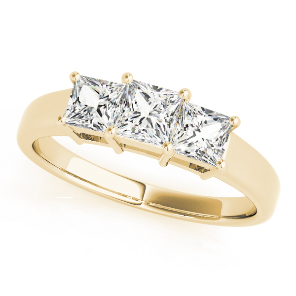 The Eleanor Three-Stone Engagement Ring, front view
