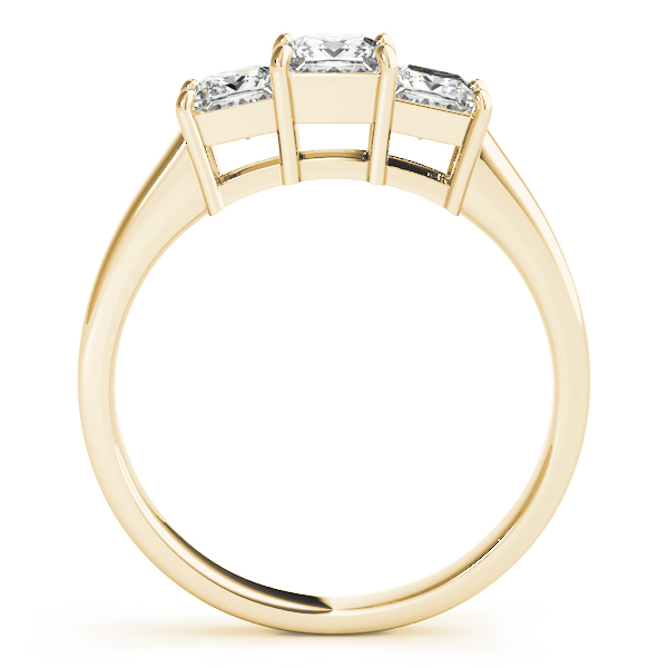 The Eleanor Three-Stone Engagement Ring, side view