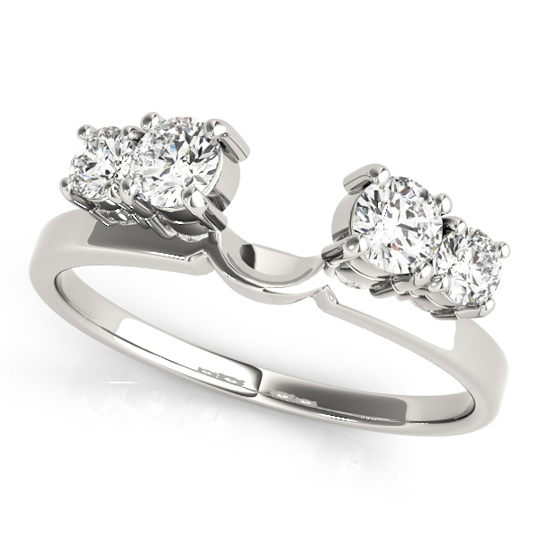 Prong Set Wraps & Inserts Wedding Band