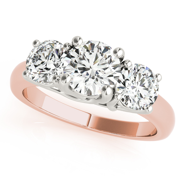 3-Stone Trellis Engagement Ring