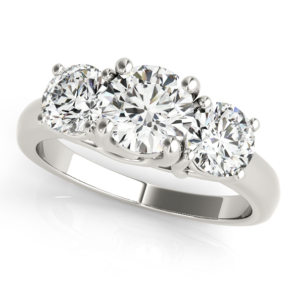 3-Stone Trellis Engagement Ring