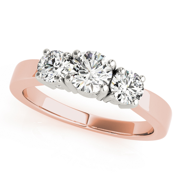 3-Stone Round Engagement Ring