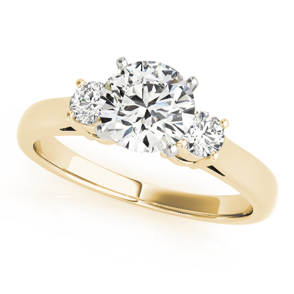 3-Stone Round Engagement Ring