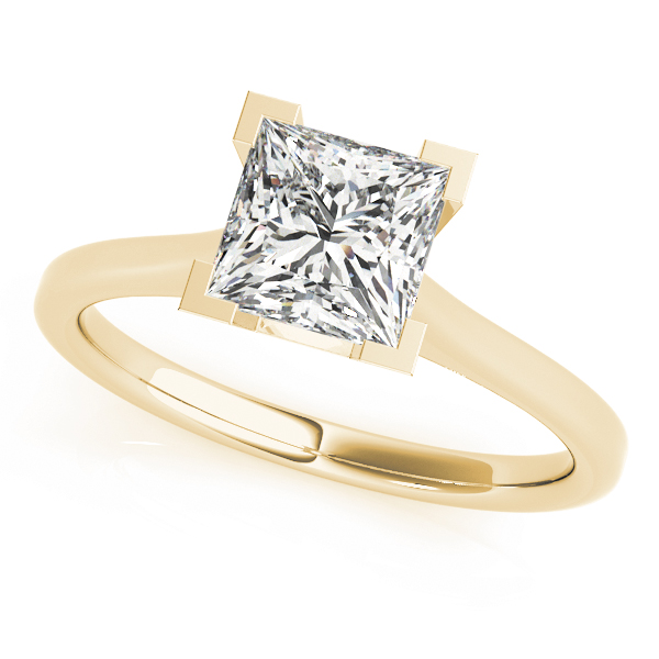 Solitaire Princess Engagement Ring