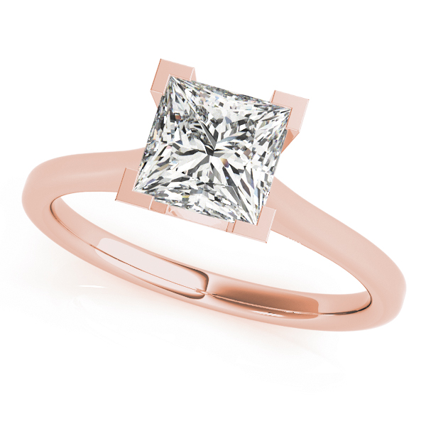 Solitaire Princess Engagement Ring