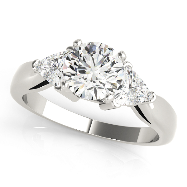 3-Stone Trillion Shape Engagement Rings