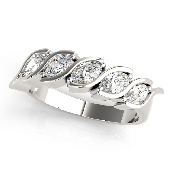 Fancy Shape Marquise Bar Set Wedding Band