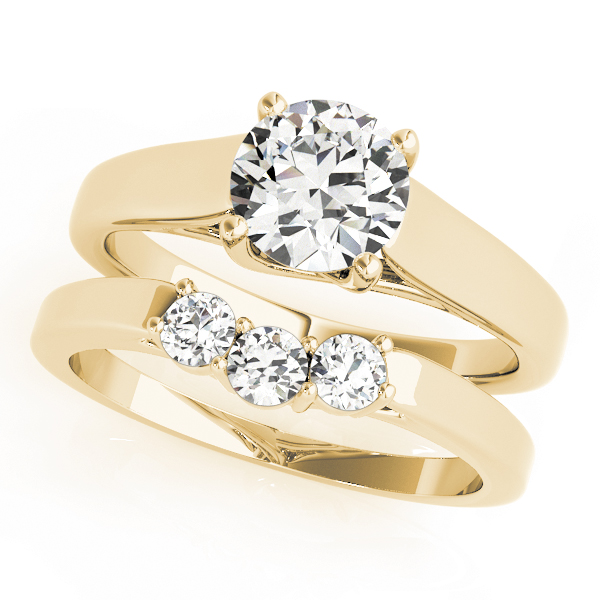 The Isadora Solitaire Engagement Ring, set view