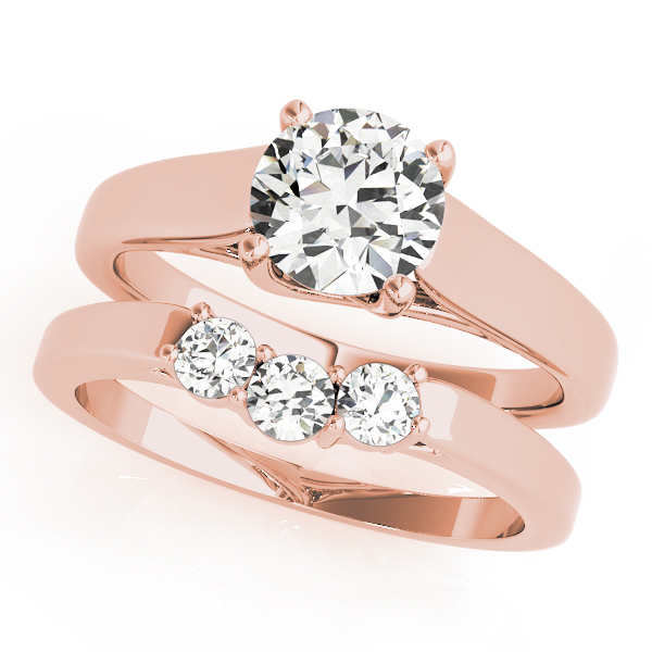 The Isadora Solitaire Engagement Ring, set view