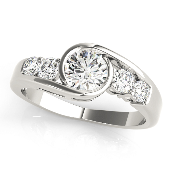 Bezel Set Bypass Engagement Ring