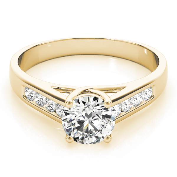 The Tabitha Channel-Set Engagement Ring, set view
