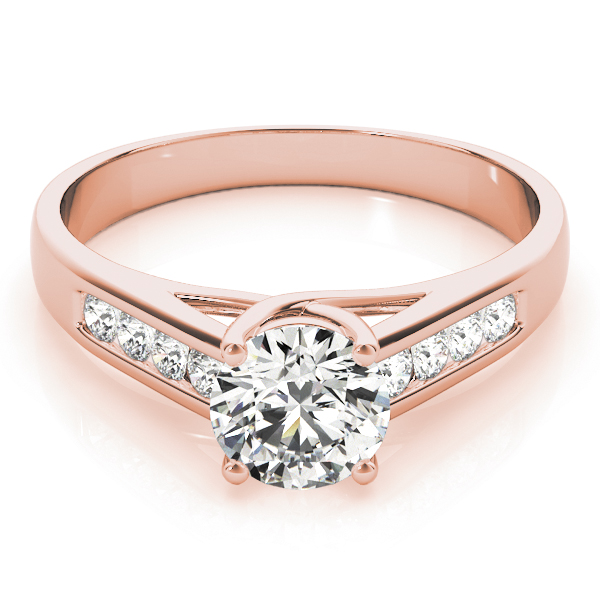 The Tabitha Channel-Set Engagement Ring, set view