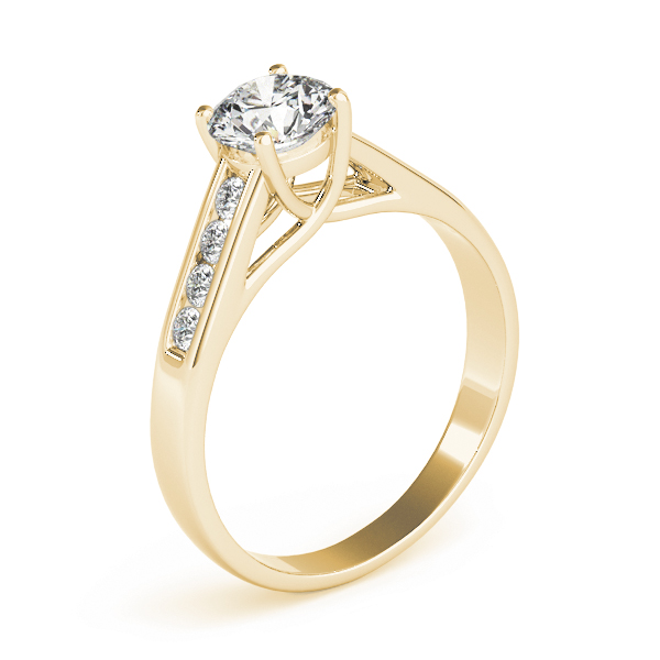 The Tabitha Channel-Set Engagement Ring, upright view