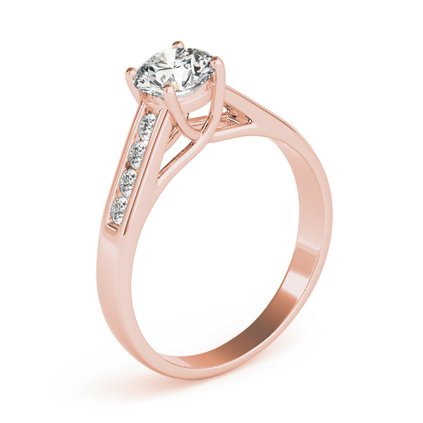 The Tabitha Channel-Set Engagement Ring, upright view