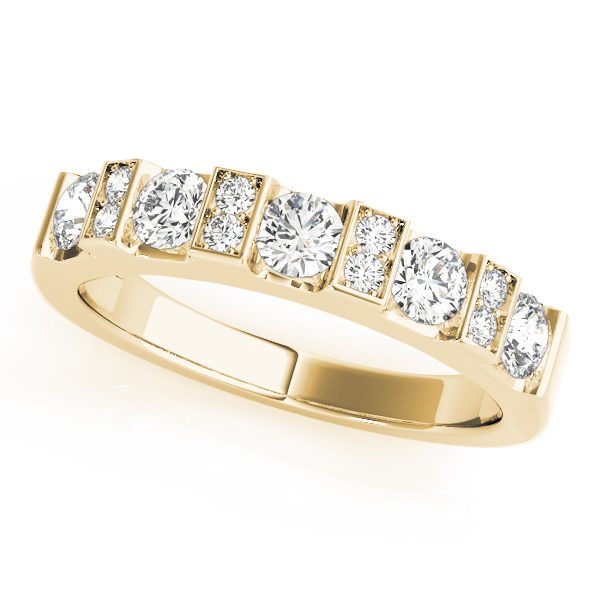 Bar Set Round Wedding Band